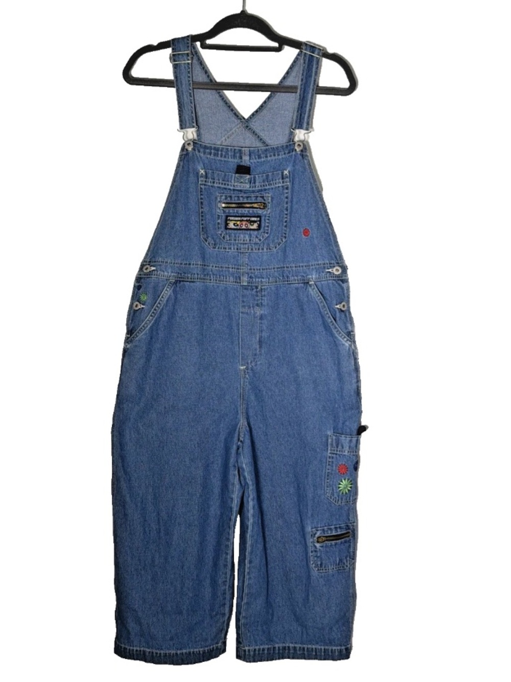Vintage Y2K Cartoon Network Powerpuff Girls Women's Denim Jean Overalls Size L